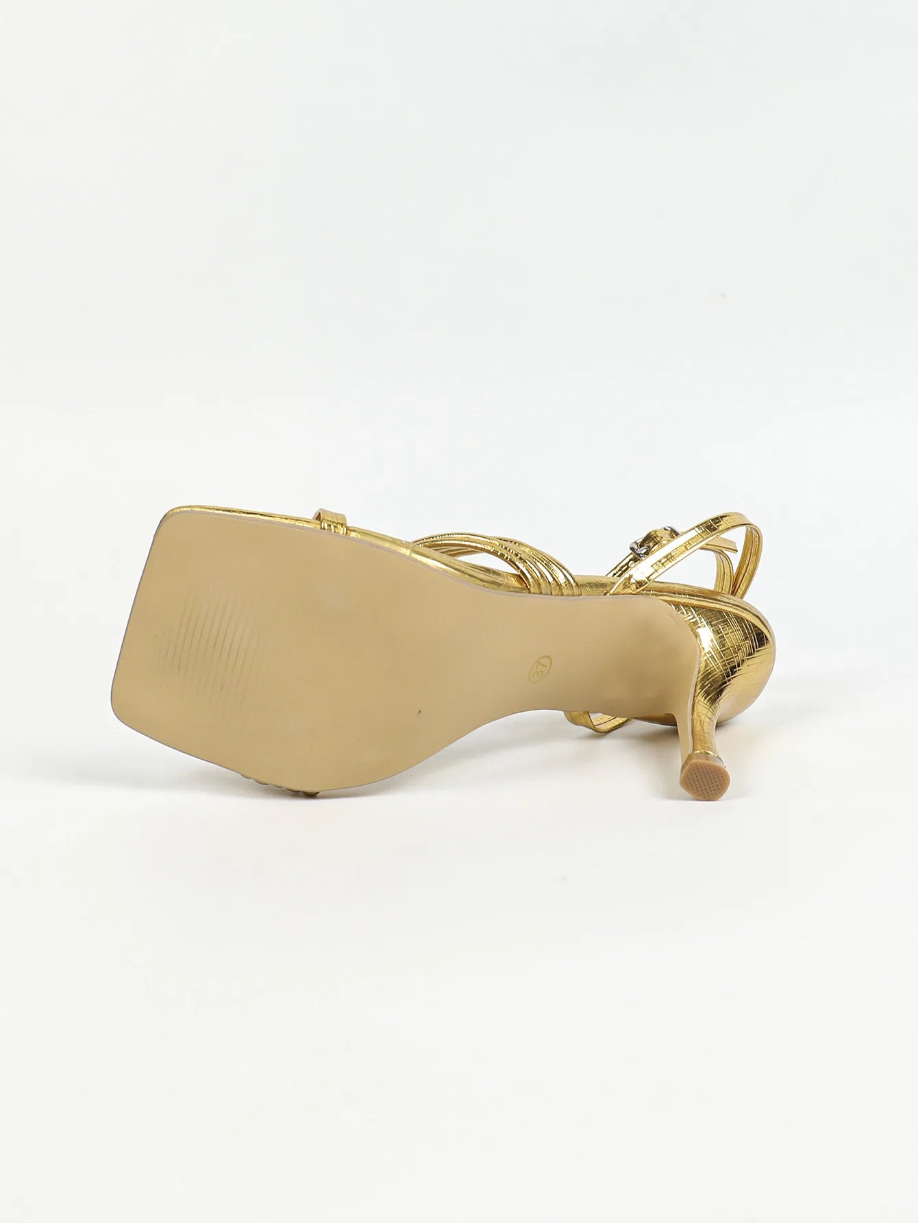 All-Match Comfort Shoes for Women Clear Heels Buckle Strap Female Sandal Open Toe Large Size Low Girls Beige Peep Gold High Big