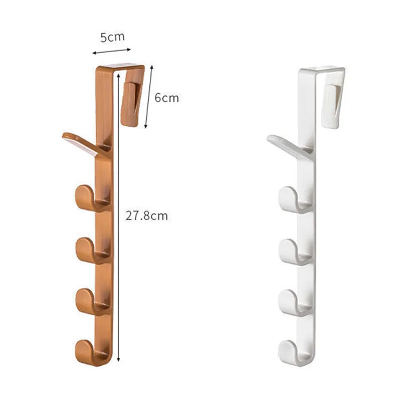 Bedroom Door Hanger Clothes Hanging Rack Over The Door Plastic Home Storage Organization Hooks Purse Holder for Bags Rails
