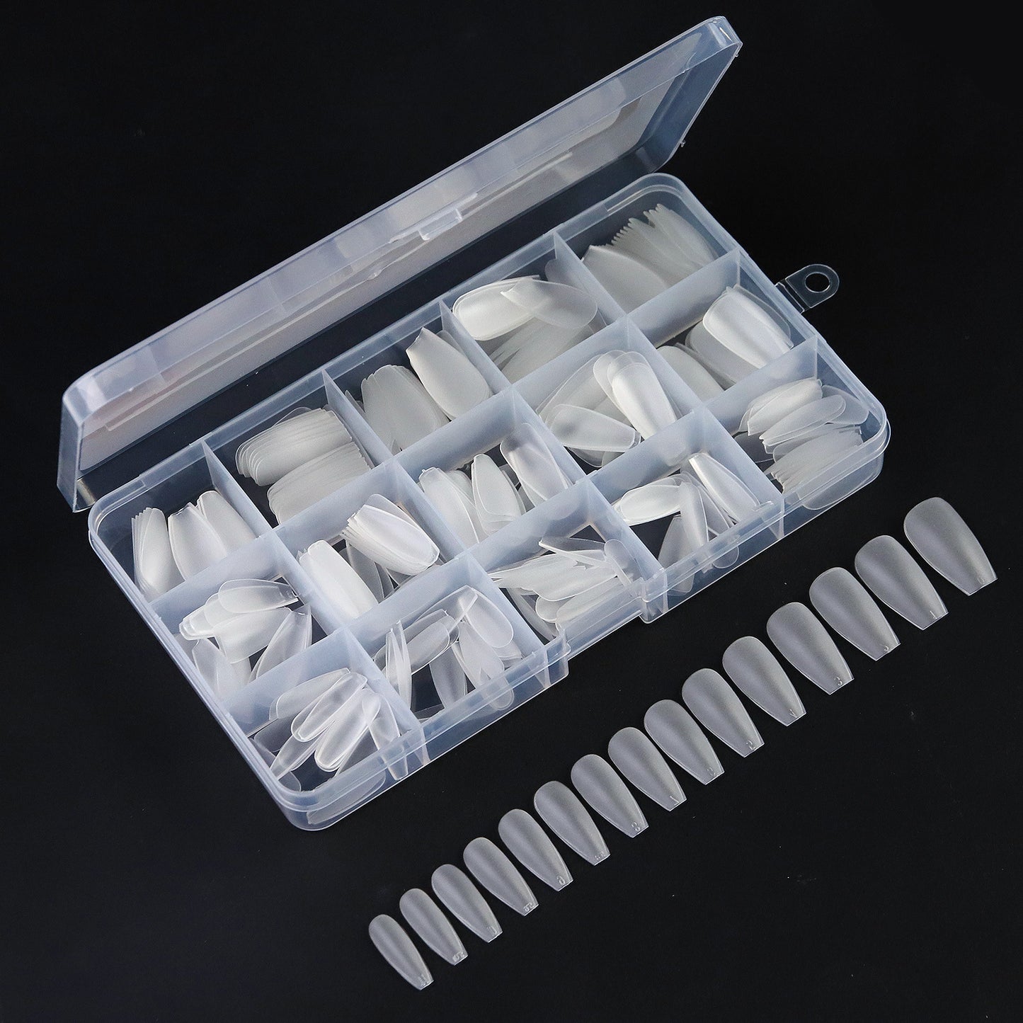 New 300pcs Matte Fake Nails NO Polishing Press on False Nails Medium Short Design High Matt Soft Gel Nail Tips for Extension
