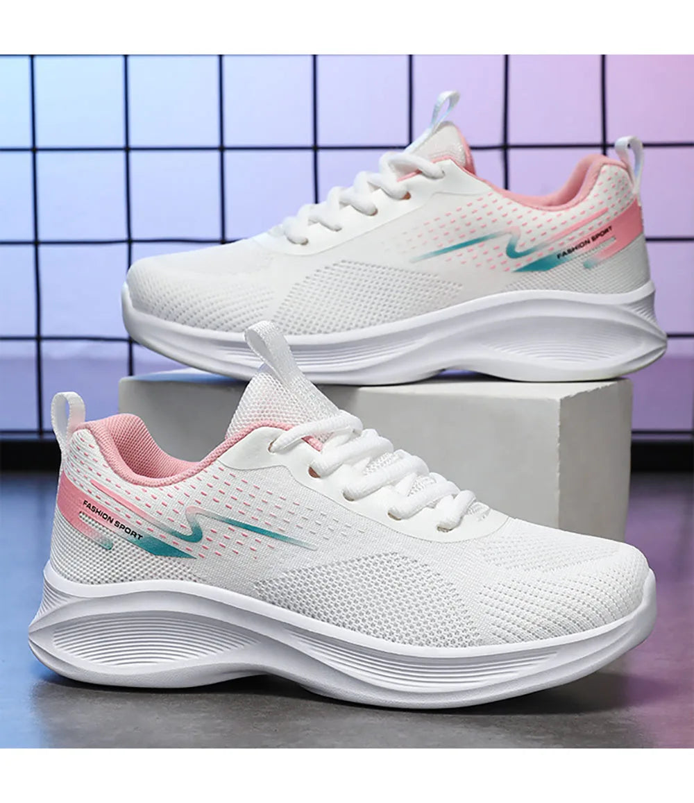 Casual Sneakers For Women Mesh Breathable Female Running Sport Shoes Non-slip Soft-soled Women's Sneakers Tennis For Lady