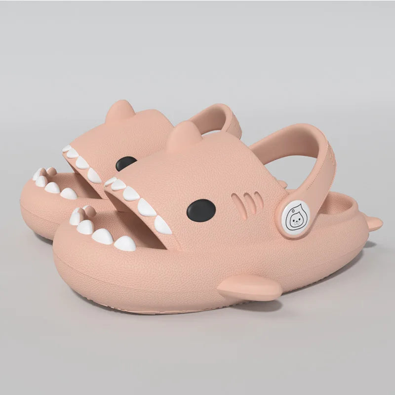 Children Slippers Shark Flip Flops Soft Sole Cartoon Slipper Women Man Bathroom Sandal EVA Non-slip Children Shoes Sandals