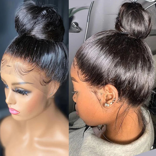 360 Lace Front Wigs Human Hair pre plucked Straight Lace Front Wigs Human Hair Full Lace Human Hair Wigs For Black Women