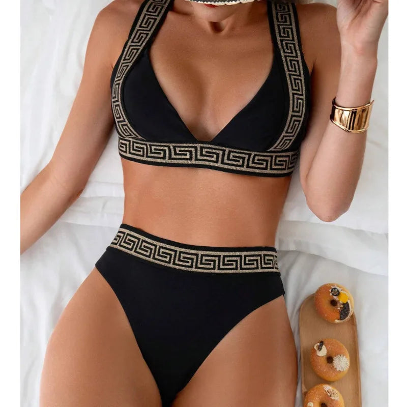 Sexy Black Bikinis 2025 Swimsuits Women Swimwear Push Up Female Beach Swim Wear Bathing Suits Brazilian Bikini Set Pool Bather