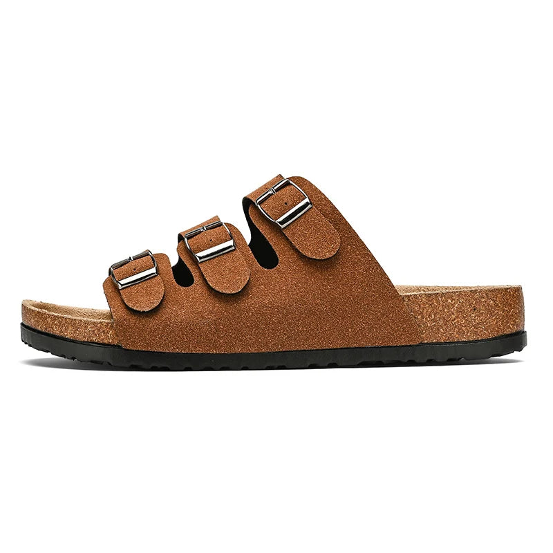 Men's Summer Sandals for Men 2024 Adult Leather Men's Sandal Man Beach Sandals Original Brands Shoes Trend Trending Comfortable