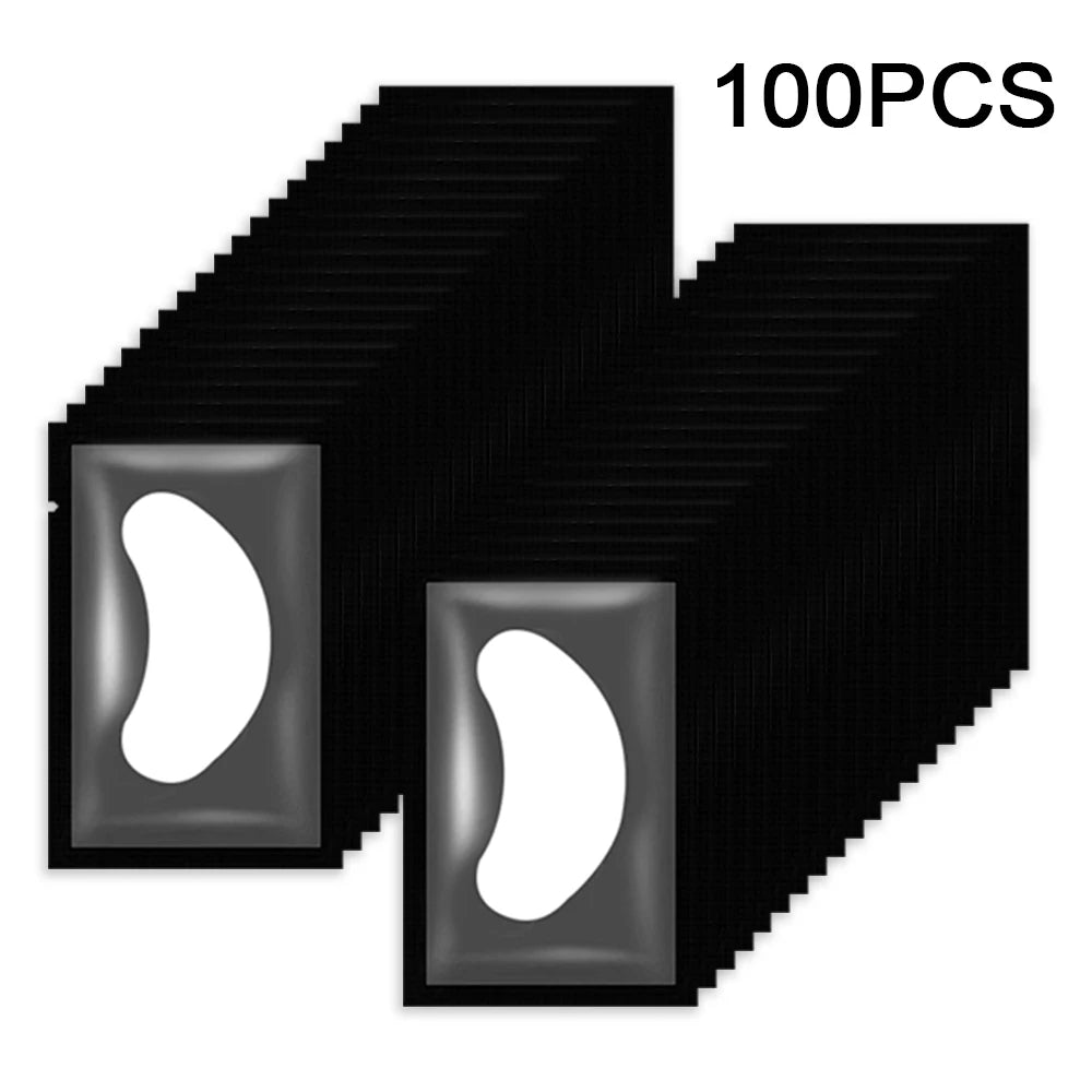100 pairs Eyelash Pads Grafted Lash Hydrogels Gel Patches Under Eye Pads for Eyelash Extension Tips Sticker Makeup Tools