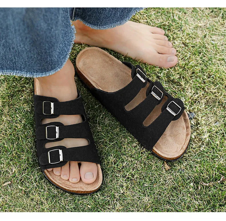 Men's Summer Sandals for Men 2024 Adult Leather Men's Sandal Man Beach Sandals Original Brands Shoes Trend Trending Comfortable