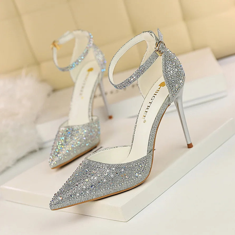 Plastic Sandal Large Size 2025 Summer High Heels Low-Heeled Shoes With Strap Suit Female Beige Transparent Big High-heeled Low-h