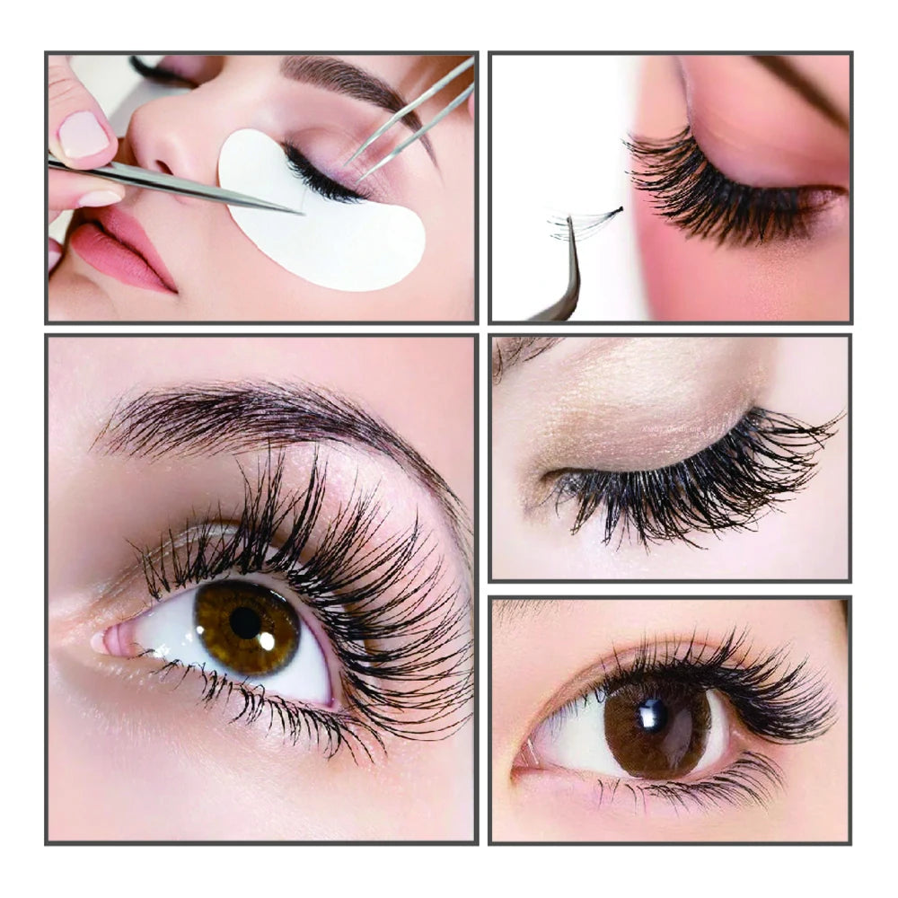 100 pairs Eyelash Pads Grafted Lash Hydrogels Gel Patches Under Eye Pads for Eyelash Extension Tips Sticker Makeup Tools