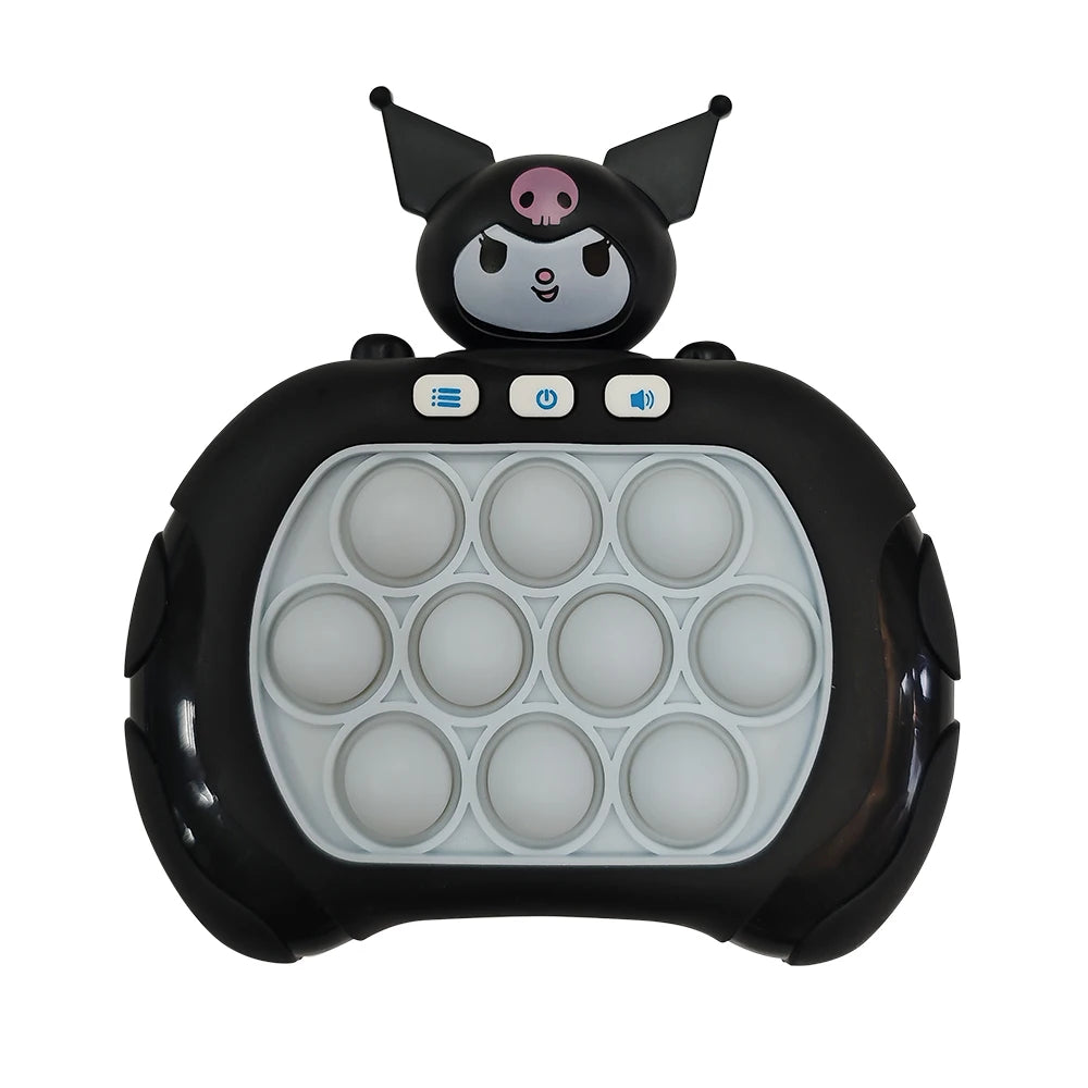 New Sanrio Stitch Quick Push Bubbles Game Machine for Kids Fun Whac-A-Mole Squeezer Anti Stress Sensory Fidget Toy New Gifts