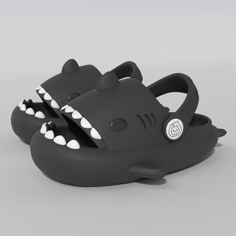 Children Slippers Shark Flip Flops Soft Sole Cartoon Slipper Women Man Bathroom Sandal EVA Non-slip Children Shoes Sandals