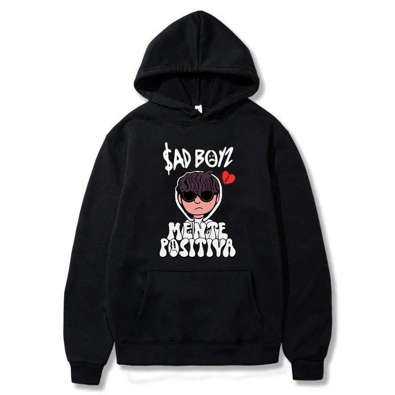 2024 Men's Hoodies Junior H Sad Boys Harajuku Girls Hip Hop Pullover Fancy Music Gift Casual Loose Comfortable Sweatshirt