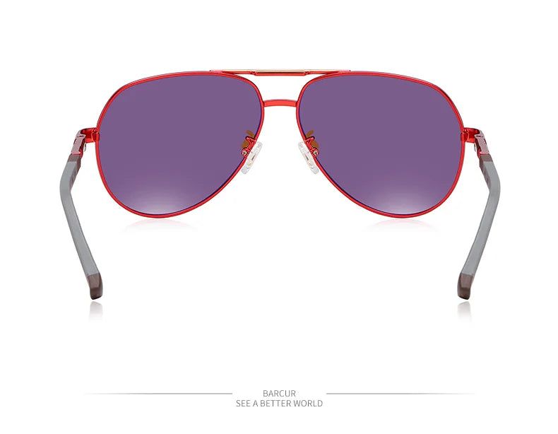 BARCUR Fashion Glasses Hot Style Men sunglasses Polarized UV400 Protection Driving Sun Glass Male Oculos De Sol
