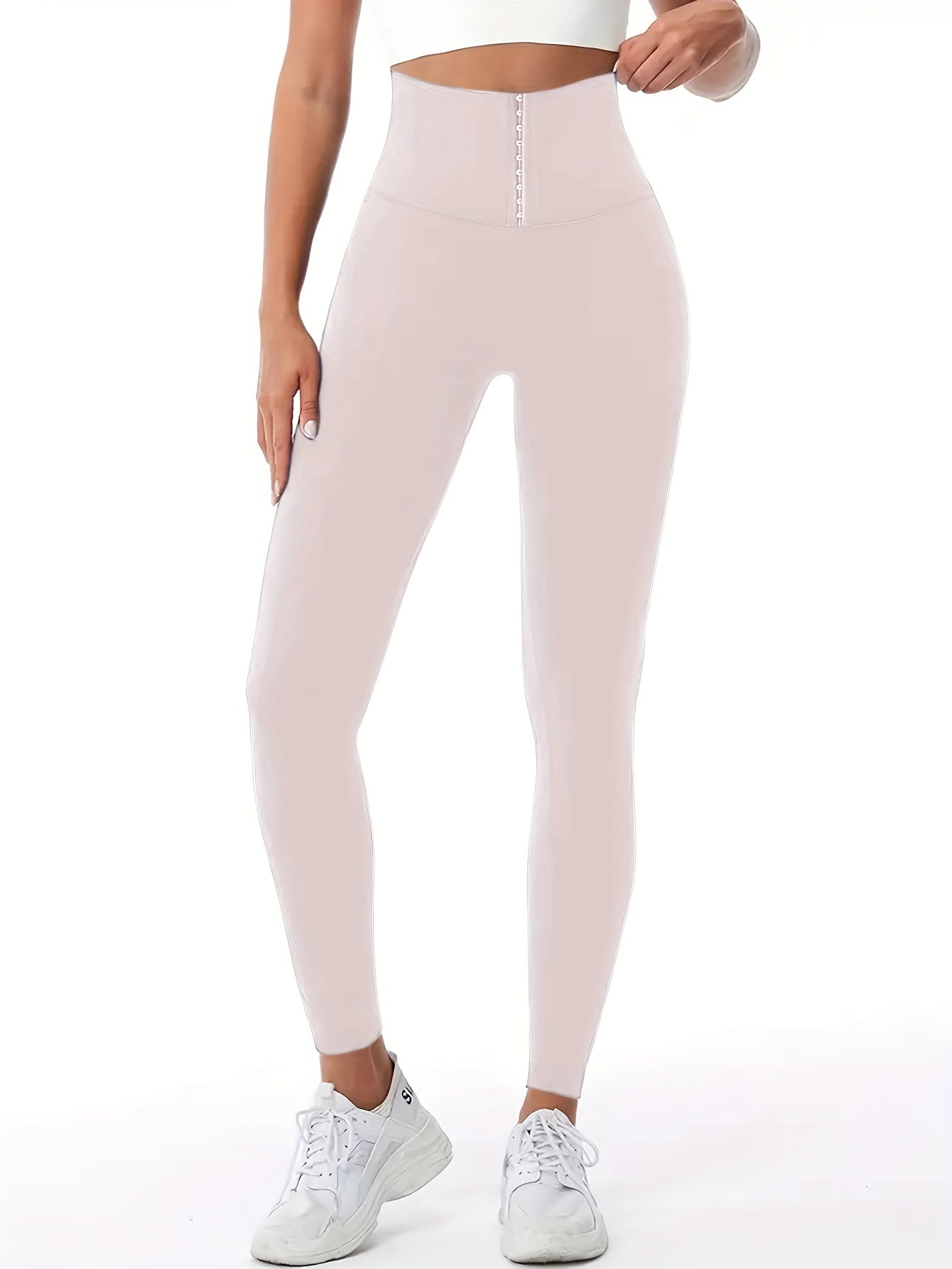 Sexy High Waist Solid Leggings - Butt Lifting, Tummy Control, Flattering Silhouette, Comfortable, Four-Way Stretch, Women's Fitness Clothing for Gym, Yoga, Running, and Daily Wear