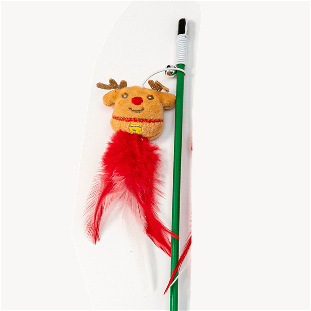 Cat Teaser Toy, Christmas Interactive Toy Wand Kitten Toys For Indoor Play & Exercise