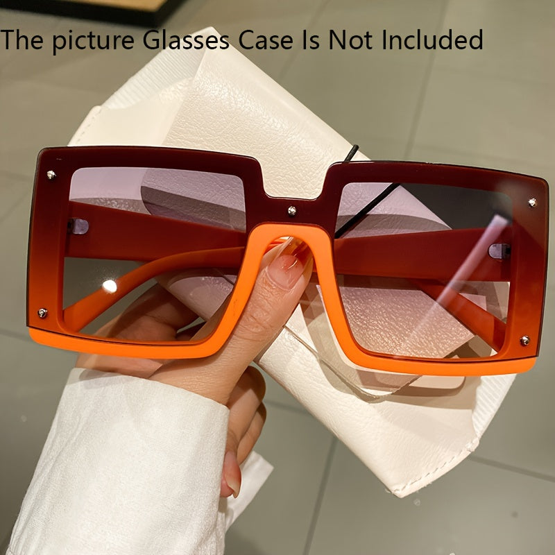 Oversized Square Men Women Trendy Eyewear Fashion Luxury Brand Design Shades