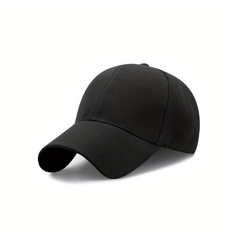 1pc Men&Women's Vintage Simple Solid Adjustable Curved Brim Baseball Cap For Outdoor