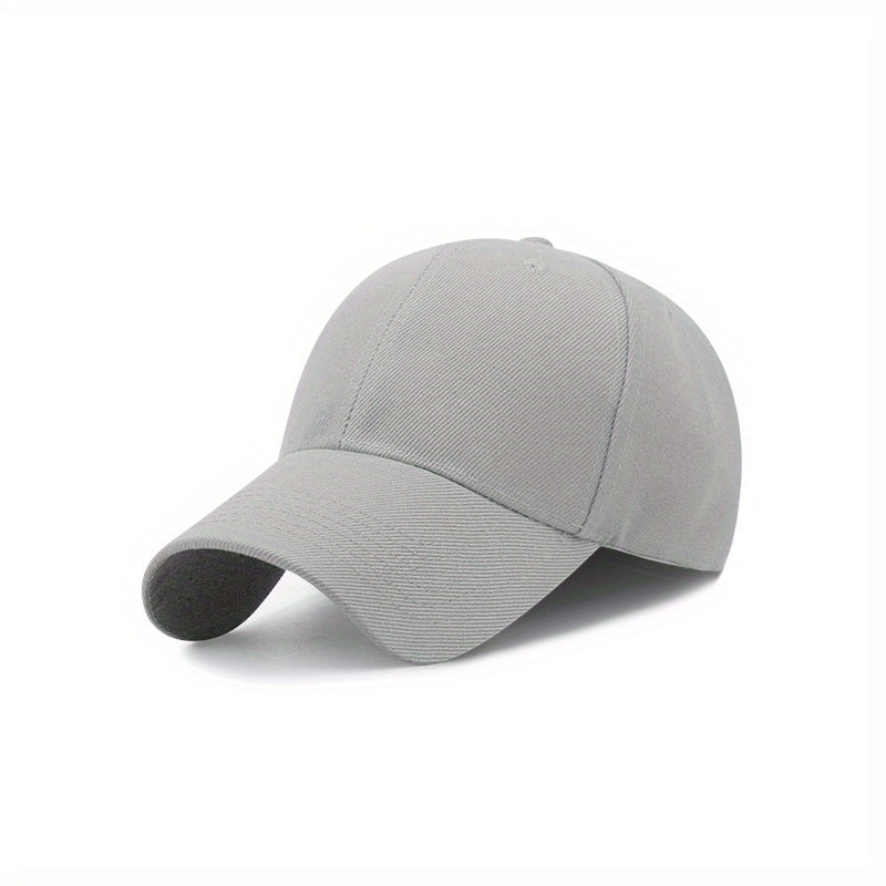 1pc Men&Women's Vintage Simple Solid Adjustable Curved Brim Baseball Cap For Outdoor