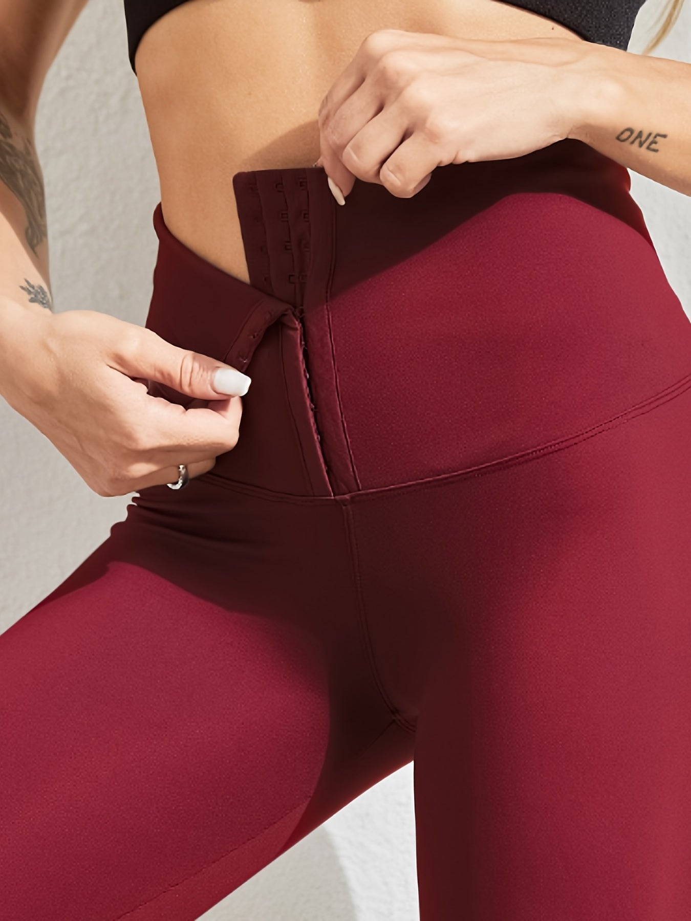 Sexy High Waist Solid Leggings - Butt Lifting, Tummy Control, Flattering Silhouette, Comfortable, Four-Way Stretch, Women's Fitness Clothing for Gym, Yoga, Running, and Daily Wear