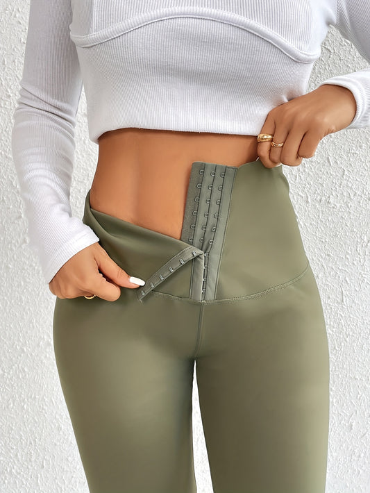 Sexy High Waist Solid Leggings - Butt Lifting, Tummy Control, Flattering Silhouette, Comfortable, Four-Way Stretch, Women's Fitness Clothing for Gym, Yoga, Running, and Daily Wear