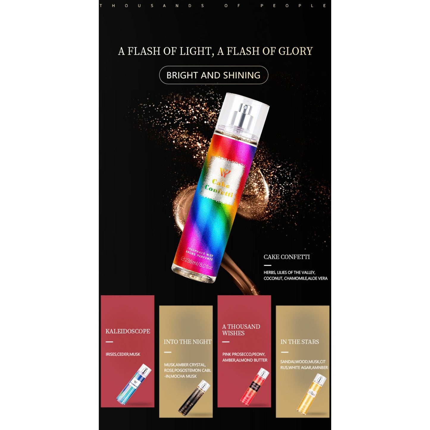 236ml Victoria's Floral Season Body Spray Perfume for Women - Long-lasting Floral and Fruity Fragrance bottle packaging